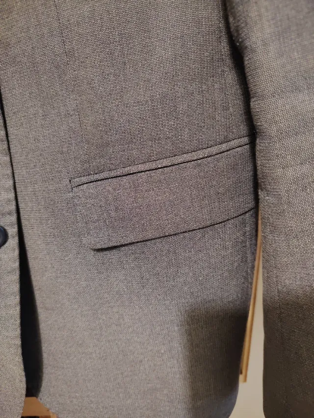 Chaqueta traje gris slim talla 52