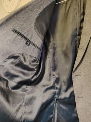 Chaqueta traje gris slim talla 52