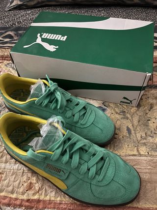 Scarpe Puma Palermo Unisex 42.5 Verde-Giallo