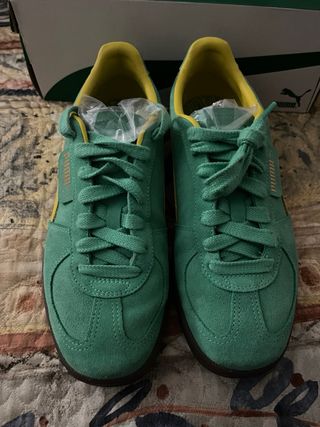 Scarpe Puma Palermo Unisex 42.5 Verde-Giallo