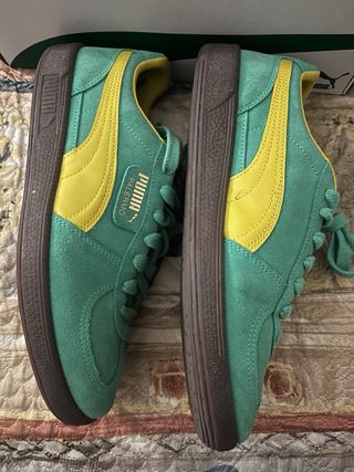 Scarpe Puma Palermo Unisex 42.5 Verde-Giallo