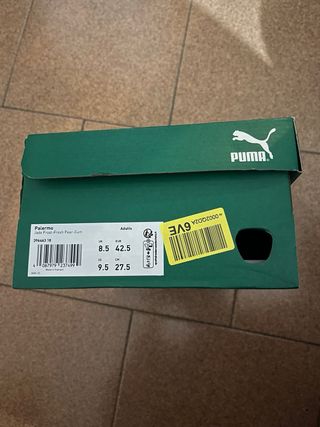 Scarpe Puma Palermo Unisex 42.5 Verde-Giallo