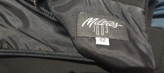 Vestido Miltres Negro con Broches Joya