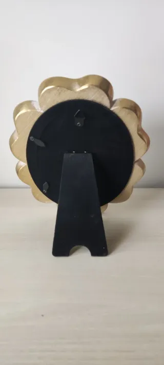 Marco Madera Blanco y dorado 21x17,5 cm