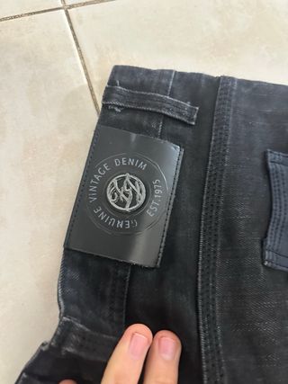 Vaqueros Zara Hombre Negros Talla L