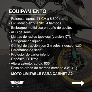 SUZUKI V-STROM 650 XT ABS - Año 2018, 63.183 KM