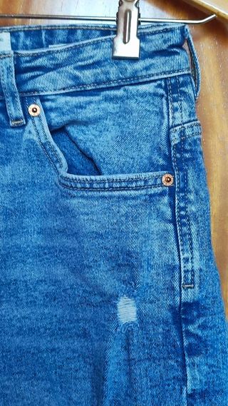 Bermuda Vaquera Rotos Hombre Pull&Bear Talla 38