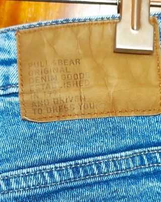 Bermuda Vaquera Rotos Hombre Pull&Bear Talla 38