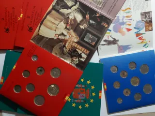 Estuches Monedas Españolas 1992, 1993 y 1994