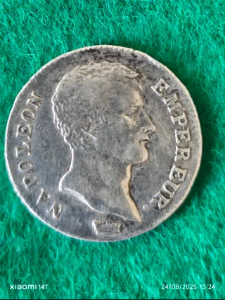 Moneda Napoleón Plata Año 14