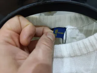 Jersey Polo Ralph Lauren Blanco Punto Trenzado