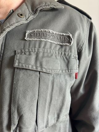 Abrigo militar tela verde