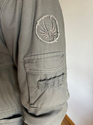 Abrigo militar tela verde