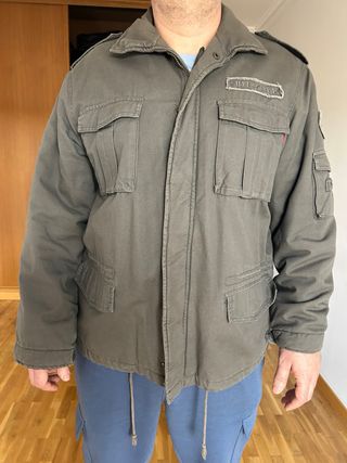 Abrigo militar tela verde