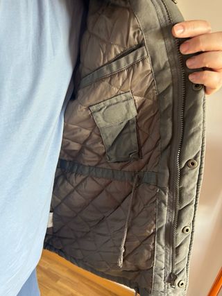 Abrigo militar tela verde