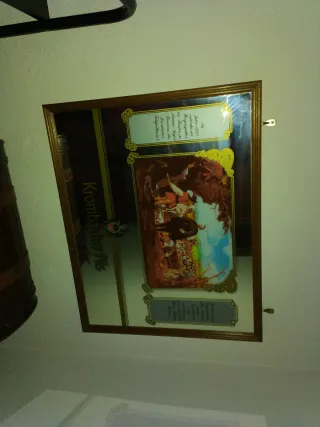 Espejo Krombacher Pils Madera Cristal