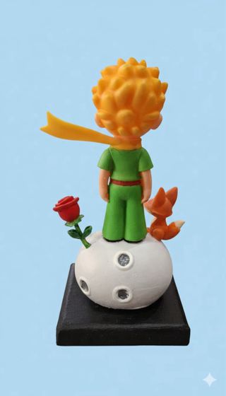 Figura El Principito Resina Pintada Mano
