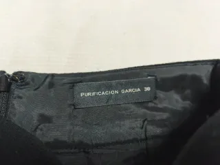 Falda negra Purificación García Talla M de Lana
