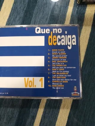 3 CDs Música Soul Qué no decaiga año 1997