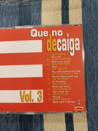 3 CDs Música Soul Qué no decaiga año 1997