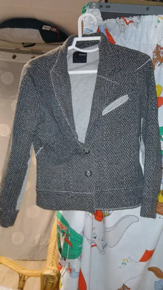 Chaqueta de tweed con cremallera 2×5 euros