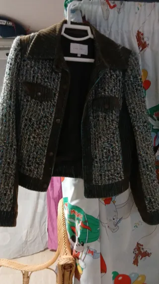 Chaqueta de tweed con cremallera 2×5 euros