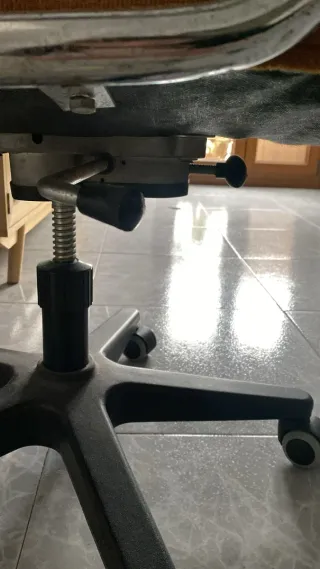 Silla de oficina terciopelo marrón