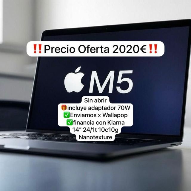 MacBook Pro M5 14 24GB 1TB Nanotexture SIN ABRIR