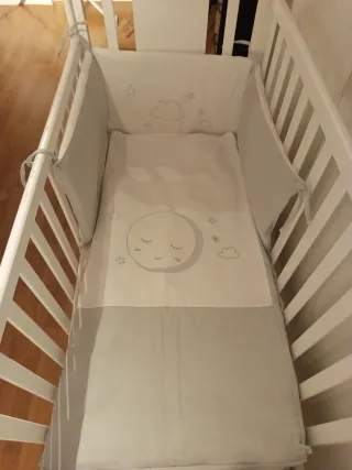 Conjunto Cuna blanca para bebé