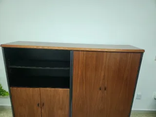 Armario de oficina madera, dos módulos