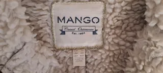 Abrigo Mango Mujer Marrón Forro Borreguito