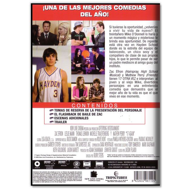 17 OTRA VEZ (Comedia, Zac Efron)