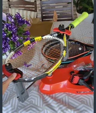 Máquina encordar raquetas tenis/bádminton