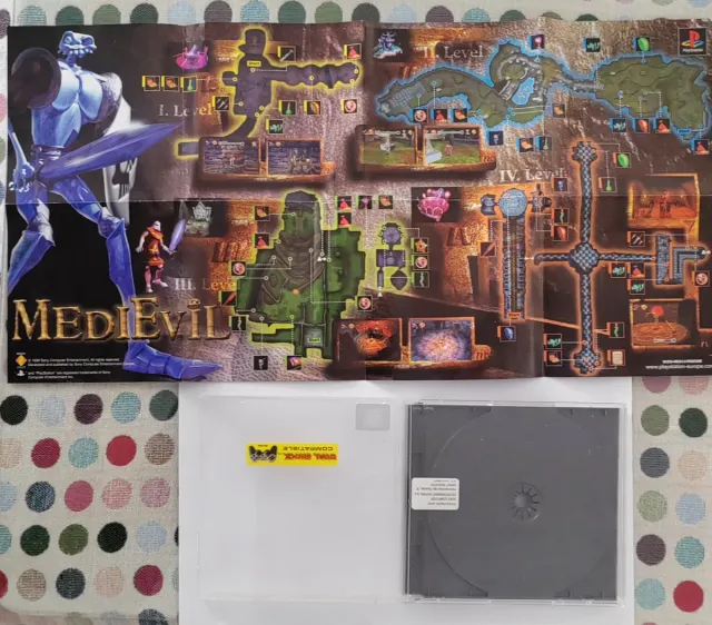 Caja y mapa MediEvil PlayStation 1