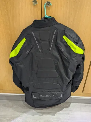 Chaqueta Moto Reforzada Negra y Verde