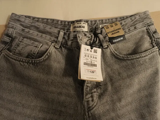 Pantalón vaquero gris Pull & Bear
