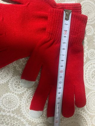 Guantes táctiles rojos para pantalla