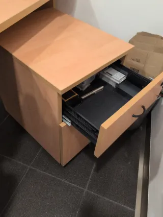 Mesa de oficina/escritorio madera y metal