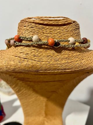 Collar tejido a mano multi-posición