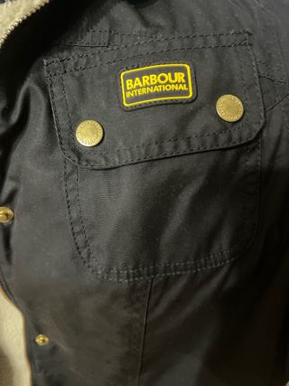 Parka Barbour Negra Forrada