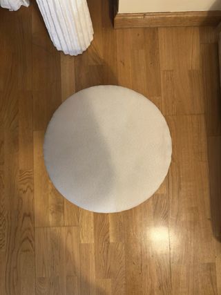 Taburete hueco tela y madera