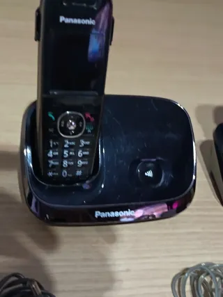 Teléfonos Inalámbricos Panasonic Negros