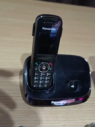 Teléfonos Inalámbricos Panasonic Negros