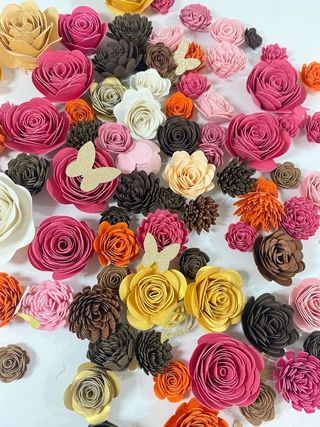 Flores de Papel Decorativas Artesanais