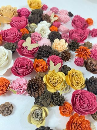 Flores de Papel Decorativas Artesanais