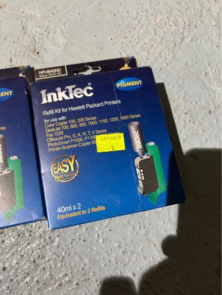 3 Scatole di Inchiostro InkTec Pigment per Stampanti Hewlett Packard