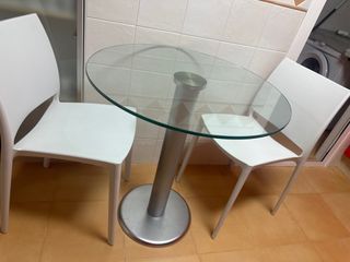 Sillas de plástico blancas para interior/exterior