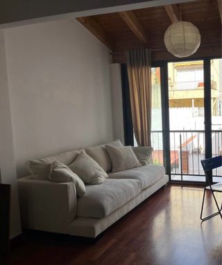 Sofá 3 plazas tela beige