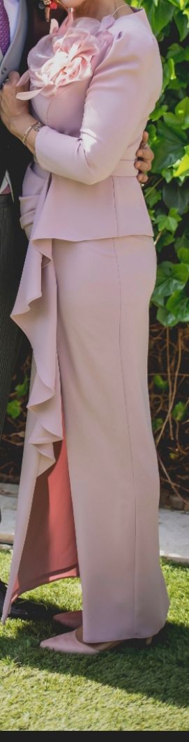 Vestido rosa palo, de Sonia Peña, talla 40/42