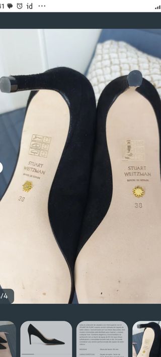 Zapatos STUART WEITZMAN tacón negros